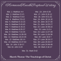 March 2018 Home and Hearth Scripture Writing Plan: The Teachings of Christ