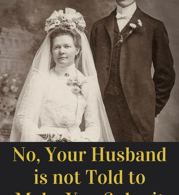 No, Your Husband is not Told to Make You Submit leadership, submission, Christian marriage, Biblical marriage, leadership, headship, mens and womens roles, biblical womanhood