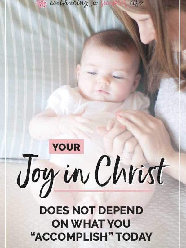 When My Joy Comes From What I "Accomplish"