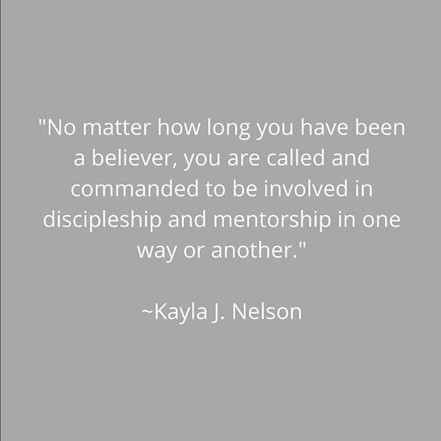NEW ON THE BLOG TODAY:
.
My dear friend @kayla_j_nelson from @joyfulandfree_paperie is guest posting for me on the blog today, and it is an honor to share her wise words with you. 💕
.
“No matter how long you have been a believer, you are called and commanded to be in discipleship and mentorship in one way or another. Maybe you are new to the faith – then you should be diving into the role of disciple, learning what you need to in order to follow Jesus to the best that He created you to be.
.
If you have been walking the road of faith for quite a while, you definitely need to be actively passing that faith and faithfulness on to the next generation as a disciple-maker or mentor.
.
Maybe you feel like you’re too busy to be involved in discipleship and mentorship. I’m going to be blunt: if that is the case, then you need to open your schedule. As a believer, Jesus has said, “Go and make disciples.” That doesn’t mean you can just obey when it is convenient for you. That doesn’t mean, when you “find” the time for it. It means right now. Today.
.
If you are a mama at home with your kiddos, THAT is your discipleship ground. THEY are the next generation of believers, and you need to be actively teaching them the tools they need to have a faith that survives outside of your four walls.
.
But I’m not going to lie, you CAN do more. Maybe you have only one hour a day – why not give it to invest that hour into someone at church? A girl from the youth group maybe, or someone that you know who is new to church. Invite them to come over to your house for coffee or a snack (or meet over Zoom, as may have to be the case right now!).
.
You can do so much without ever even leaving your home.”
.
Read the rest at the link in my profile! 💕
. .
#mentorship #goandmakedesciples #greatcommissionliving #greatcommission #matthew28 #titus2women #titus2mentoring #kaylajnelson #risenmotherhood #gospelcenteredparenting #gospelcenteredliving